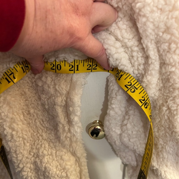 Original Weatherproof Vintage Women’s Sherpa Cream 1/4 Zip Pullover Size M - Picture 7 of 9